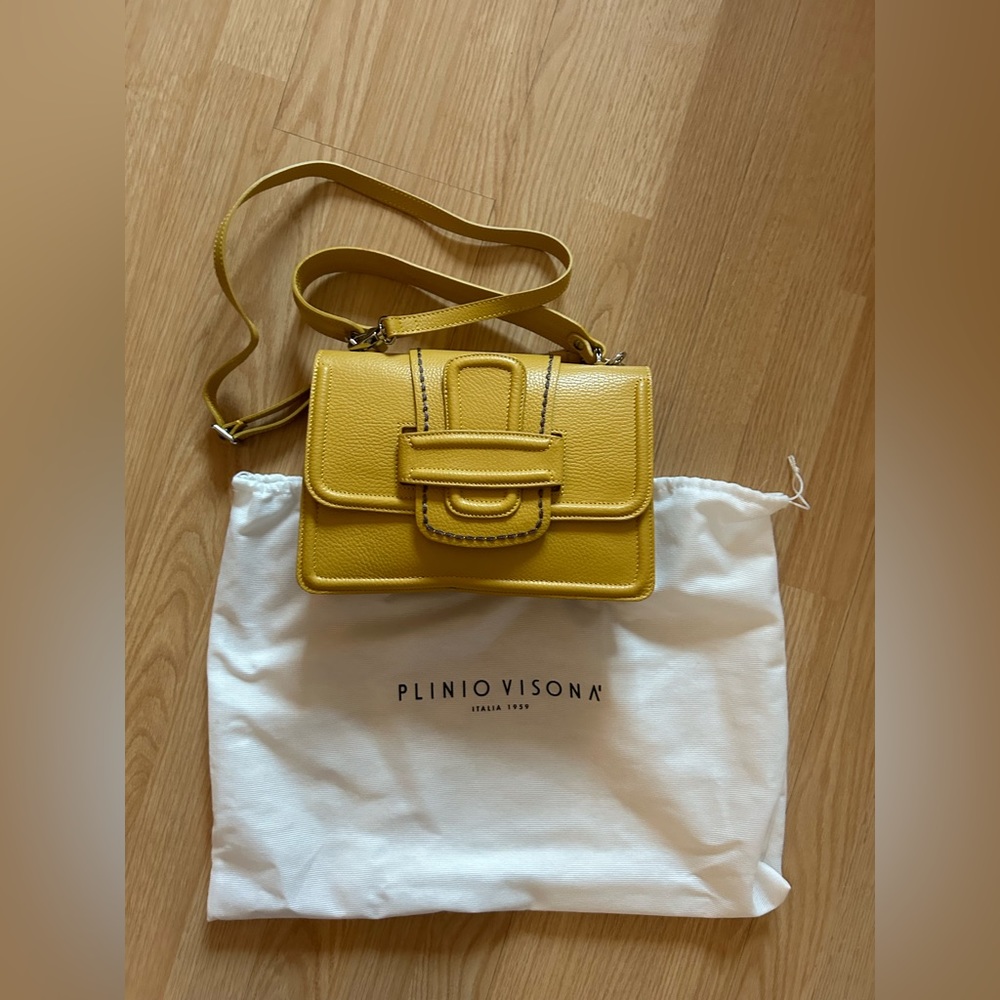 Plinio Visionia real leather hand made bag